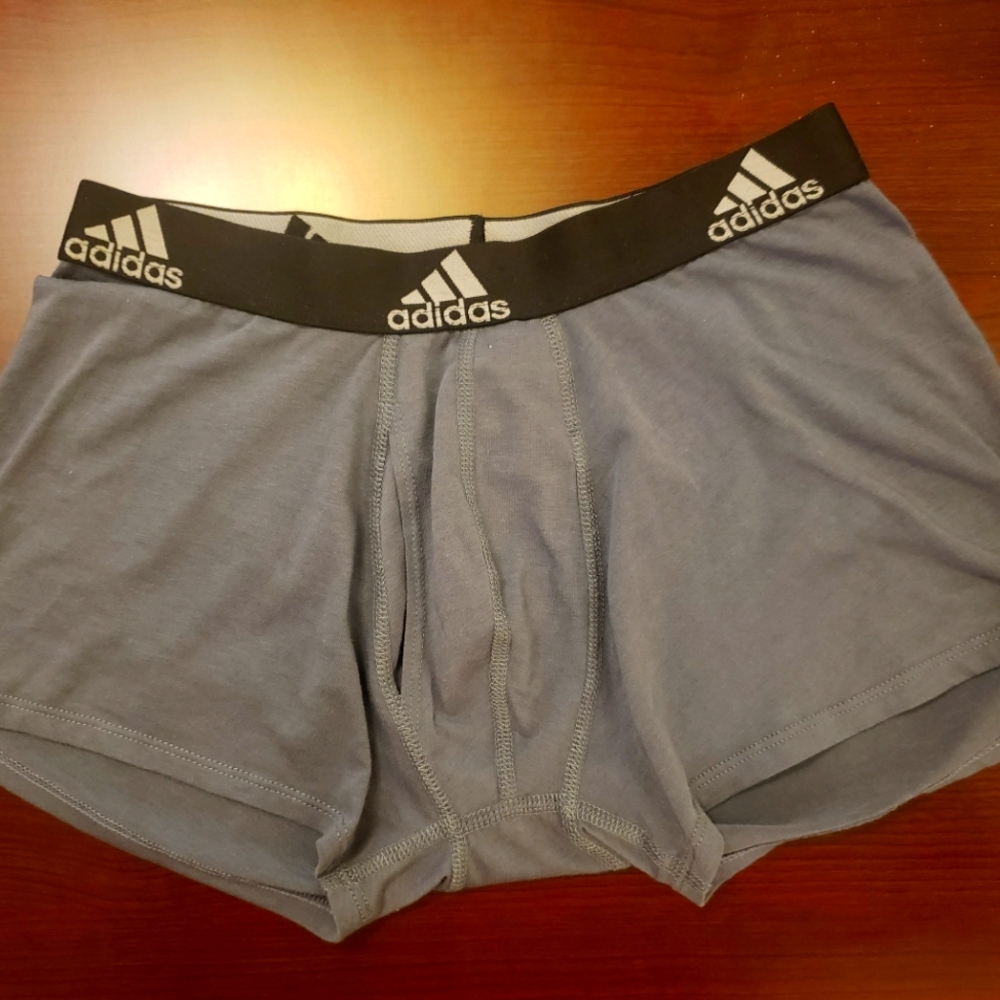 Grey Adidas trunks - men's small